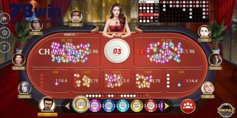 Các thể loại xóc đĩa đang được 78WIN cung cấp